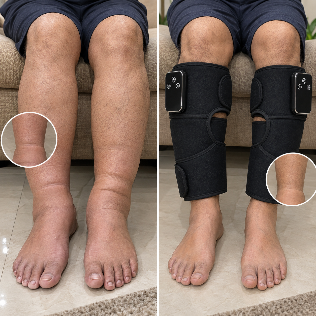 NuraStep™ 3-in-1 Air Compression Leg Massager